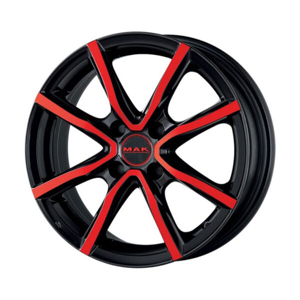 Llanta MAK Milano 4 Black & Red