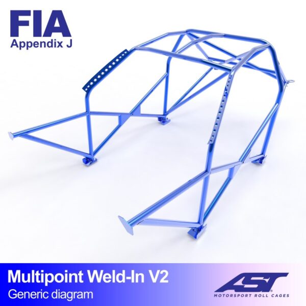 ARCO DE SEGURIDAD BMW (E36) 3-SERIES 4-DOORS SEDAN RWD MULTIPOINT WELD IN V2