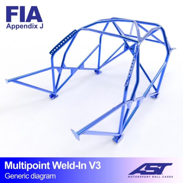 ARCO DE SEGURIDAD BMW (E36) 3-SERIES 4-DOORS SEDAN RWD MULTIPOINT WELD IN V3