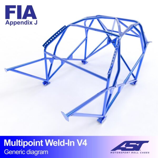 ARCO DE SEGURIDAD BMW (E36) 3-SERIES 4-DOORS SEDAN RWD MULTIPOINT WELD IN V4