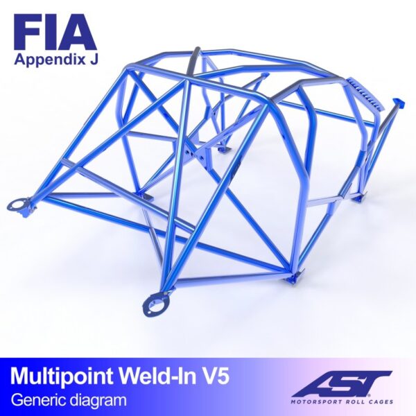 ARCO DE SEGURIDAD BMW (E36) 3-SERIES 4-DOORS SEDAN RWD MULTIPOINT WELD IN V5 - Imagen 3