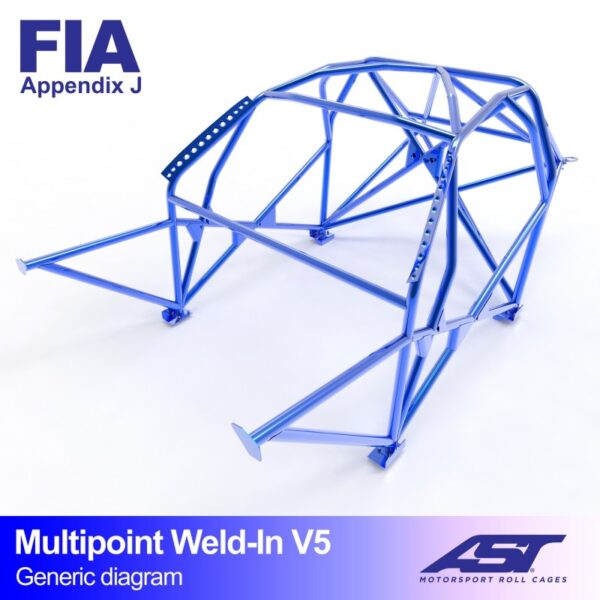 ARCO DE SEGURIDAD BMW (E36) 3-SERIES 4-DOORS SEDAN RWD MULTIPOINT WELD IN V5