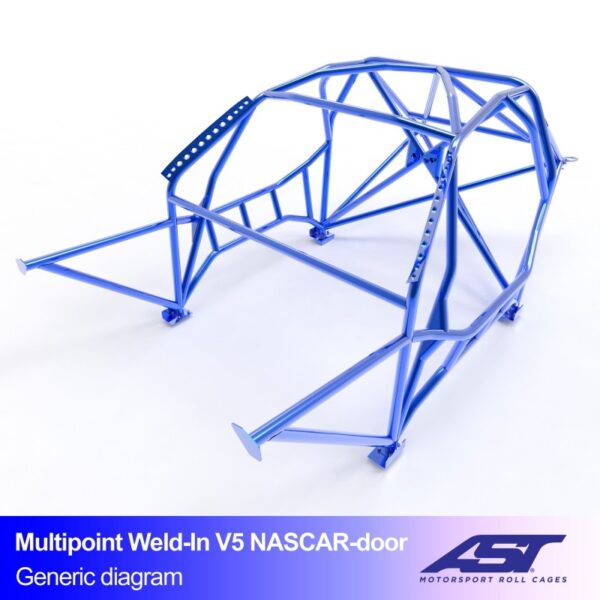 ARCO DE SEGURIDAD BMW (E36) 3-SERIES 4-DOORS SEDAN RWD MULTIPOINT WELD IN V5 NASCAR-DOOR PARA DRIFT