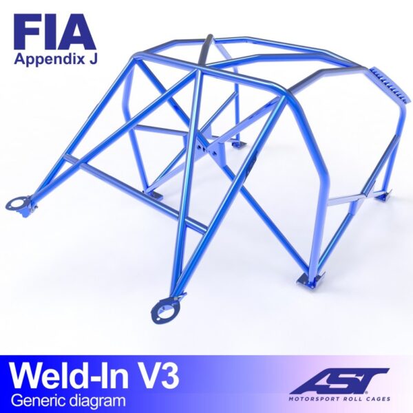 ARCO DE SEGURIDAD BMW (E36) 3-SERIES 4-DOORS SEDAN RWD WELD IN V3 - Imagen 3