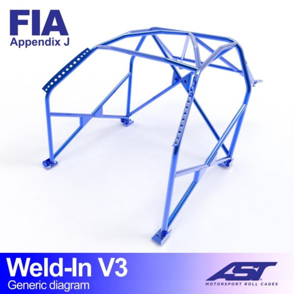 ARCO DE SEGURIDAD BMW (E36) 3-SERIES 4-DOORS SEDAN RWD WELD IN V3