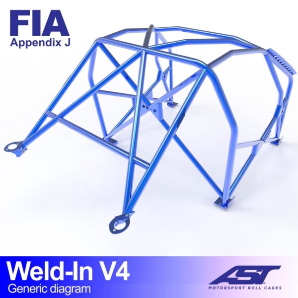 ARCO DE SEGURIDAD BMW (E36) 3-SERIES 4-DOORS SEDAN RWD WELD IN V4 - Imagen 3