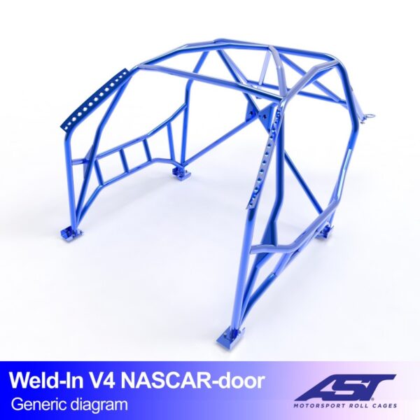 ARCO DE SEGURIDAD BMW (E36) 3-SERIES 4-DOORS SEDAN RWD WELD IN V4 NASCAR-DOOR PARA DRIFT