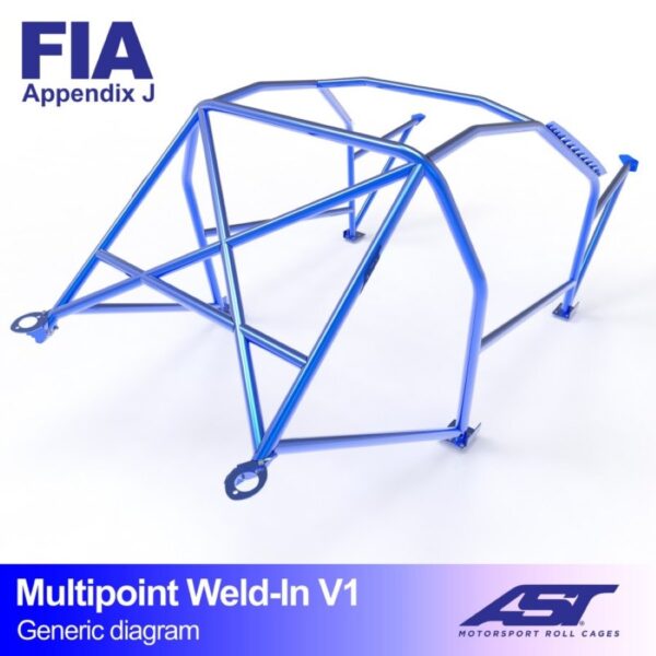 ARCO DE SEGURIDAD BMW (E36) 3-SERIES 4-DOORS SEDAN RWD MULTIPOINT WELD IN V1 - Imagen 3