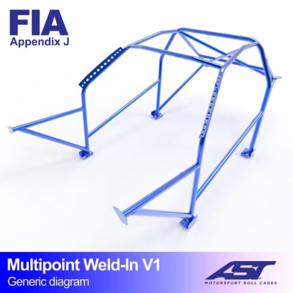 ARCO DE SEGURIDAD BMW (E36) 3-SERIES 4-DOORS SEDAN RWD MULTIPOINT WELD IN V1