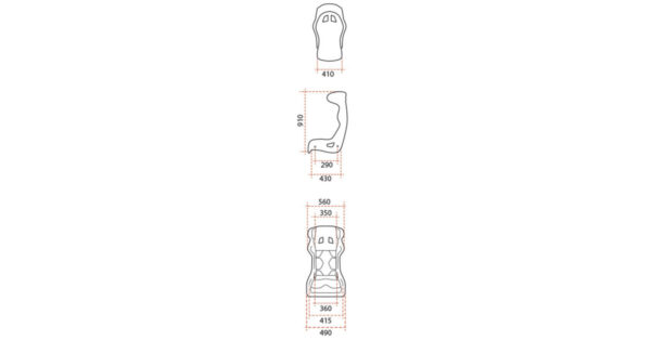 Asiento baquet GT2i FIA Pro-02M V2 fibra con orejas 2024 - Imagen 4